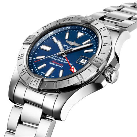 breitling avenger ii gmt silver|Breitling Avenger ii gmt gf.